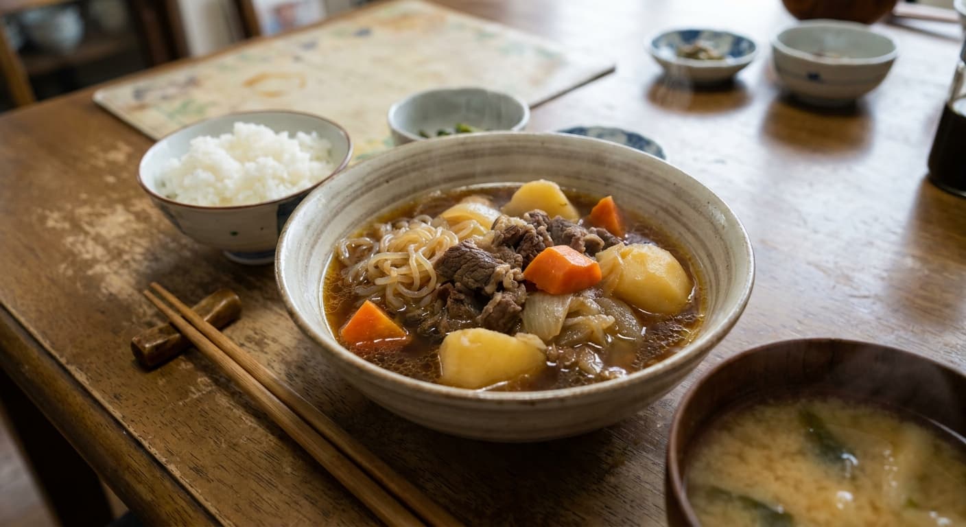 Nikujaga โ Japanese Beef and Potato Stew - authentic japanese recipe