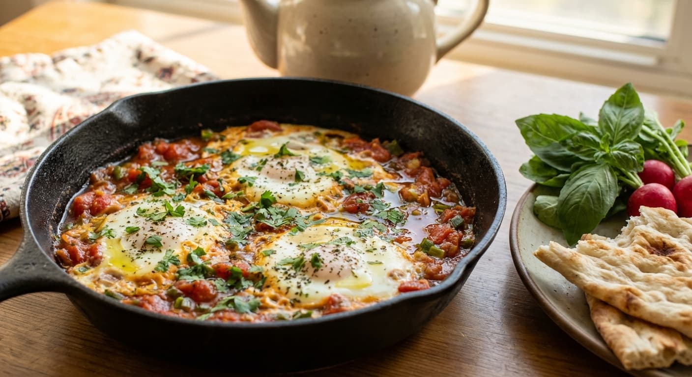 Scallion & Tomato Omelette — Persian Herb-Scented Breakfast Omelette - authentic persian recipe