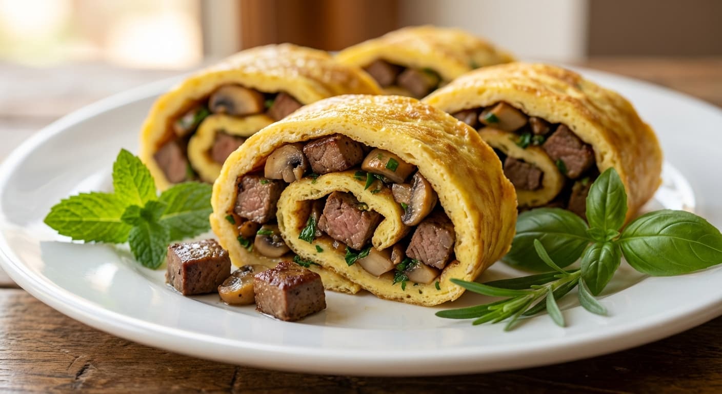 Omelet Jigar — Persian-Style Liver-Stuffed Omelette - authentic persian recipe