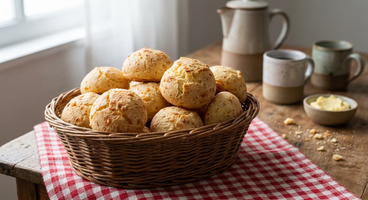 Brazilian Cheese Breads — Chewy Tapioca Cheese Rolls - authentic brazilian recipe