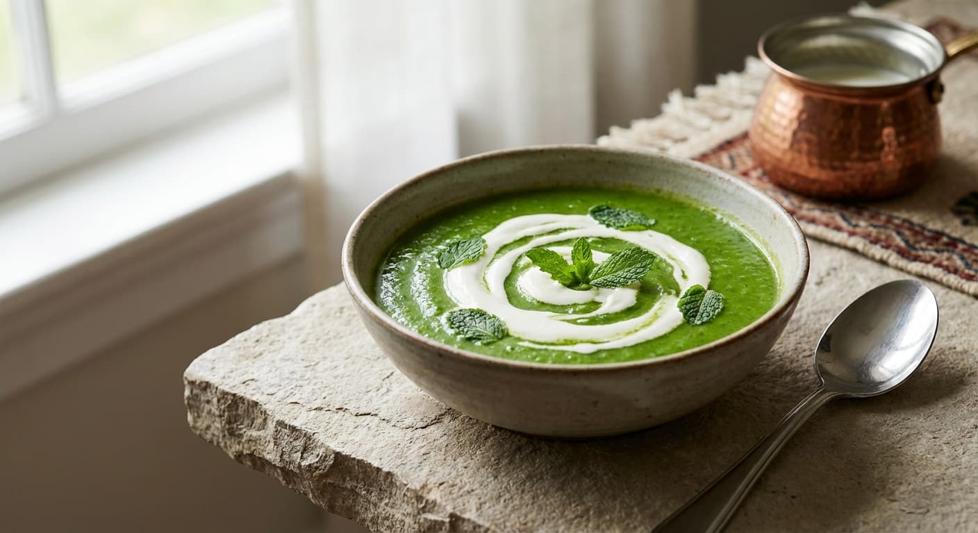 Soup Nokhod Farangi — Persian Green Pea Soup - authentic persian recipe