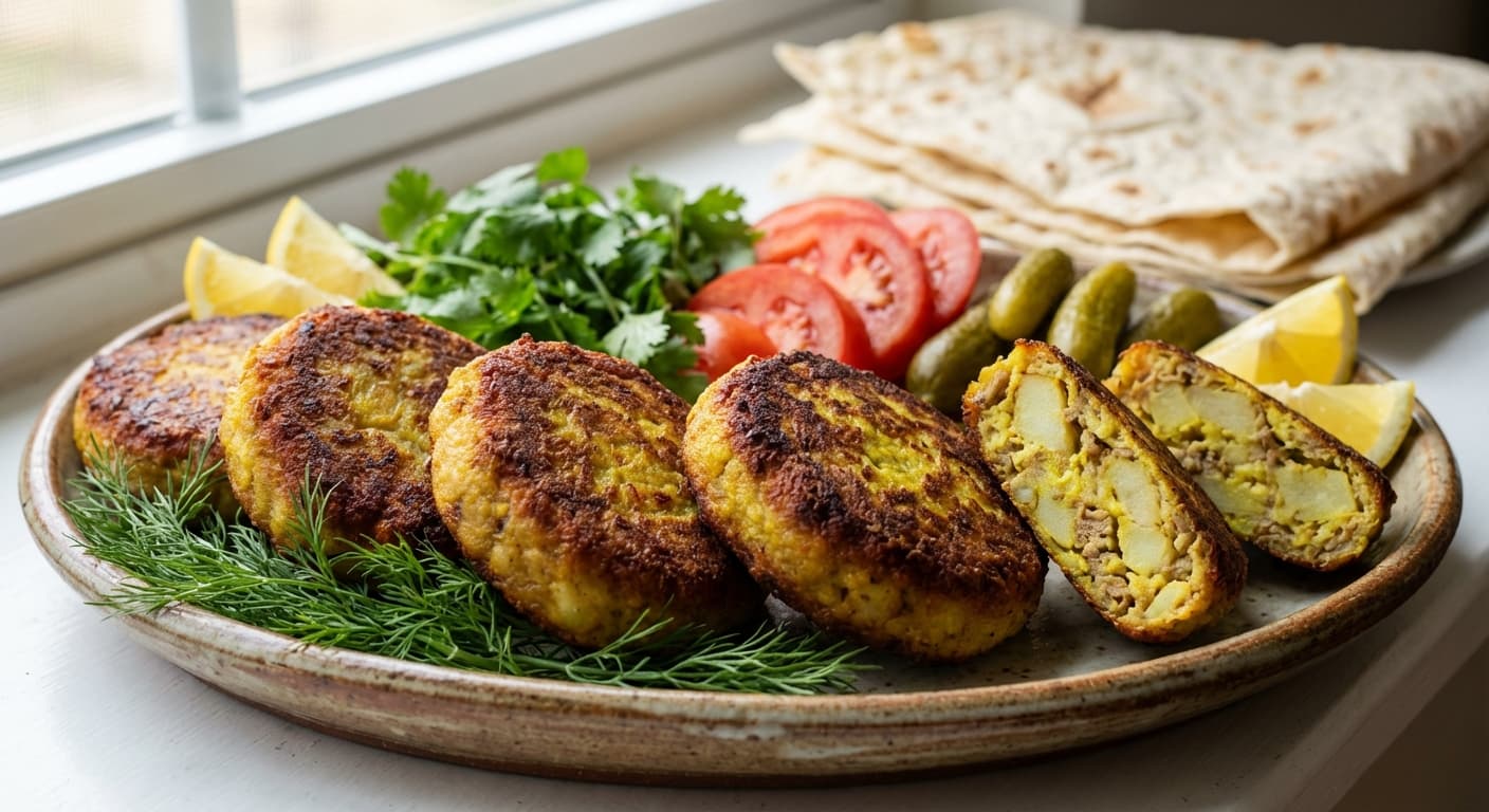 Persian Kotlet — Saffron-Infused Meat & Potato Patties - authentic persian recipe