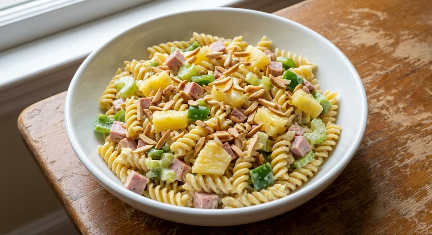 Makaronī bā Ānānās - Persian Pasta Salad with Pineapple - authentic persian recipe