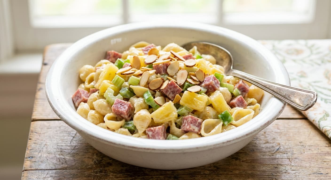 Makaroni ba Ananas - Persian - Style Pineapple Macaroni Salad - authentic persian recipe