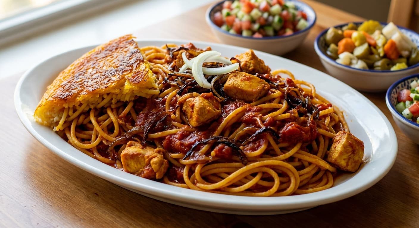 Persian Spiced Chicken Makaroni — Tomato-Saffron Style Chicken Pasta - authentic persian recipe