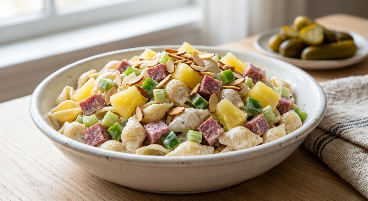 Persian-Style Pineapple Macaroni Salad — Creamy Sweet-Savory Chilled Pasta Salad - authentic persian recipe