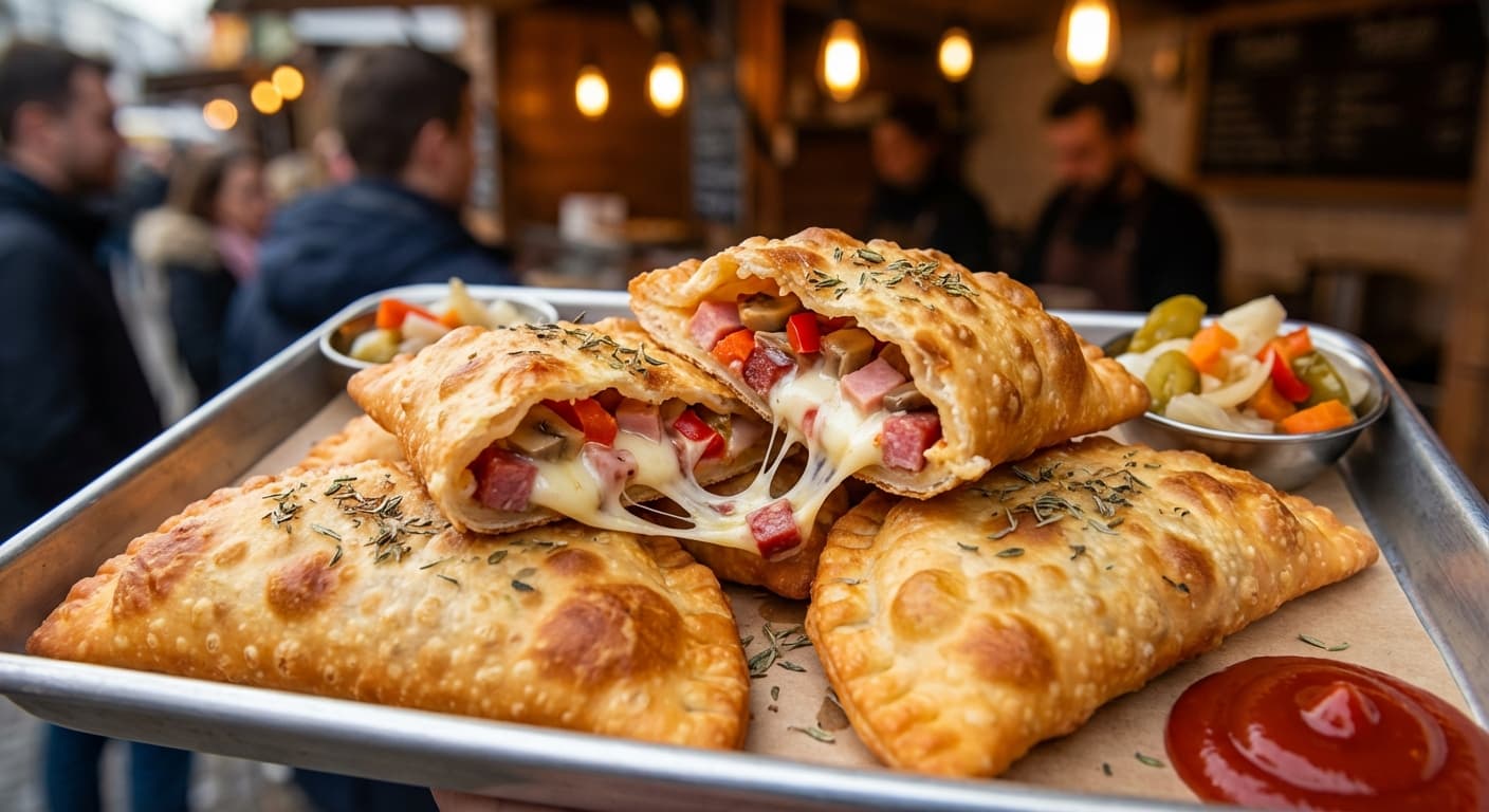 Pirashki Pizza - Persian - Style Fried Pizza Pastries - authentic persian recipe