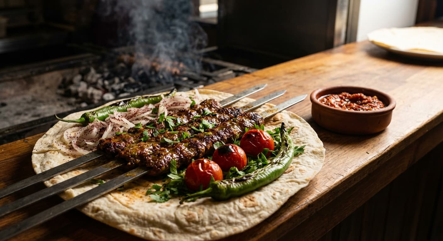 Pistachio Kebab — Gaziantep-style ground lamb kebab with pistachios - authentic turkish recipe