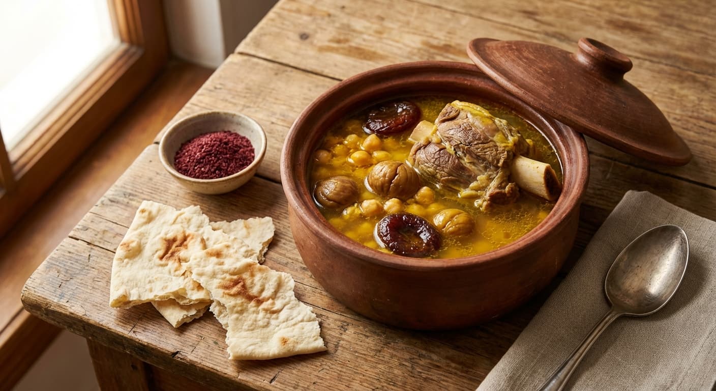 Piti — Azerbaijani Lamb and Chickpea Stew in Clay Pot - authentic azerbaijani recipe