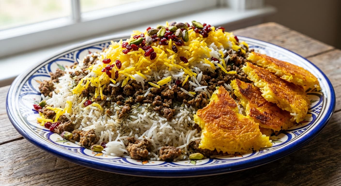 Polo Makhlout — Persian Aromatic Mixed Rice - authentic persian recipe
