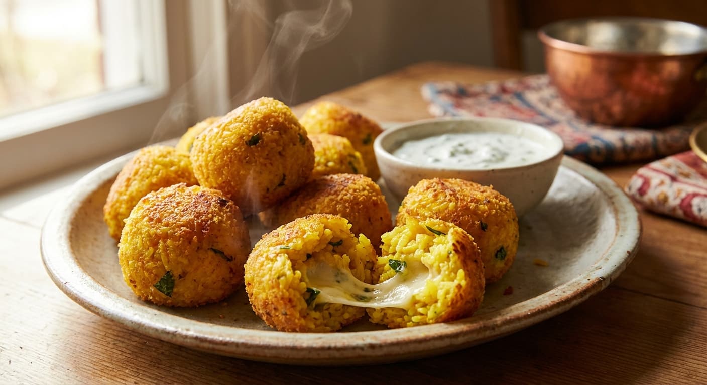 Polo Tupi — Persian Crispy Saffron Rice Balls - authentic persian recipe