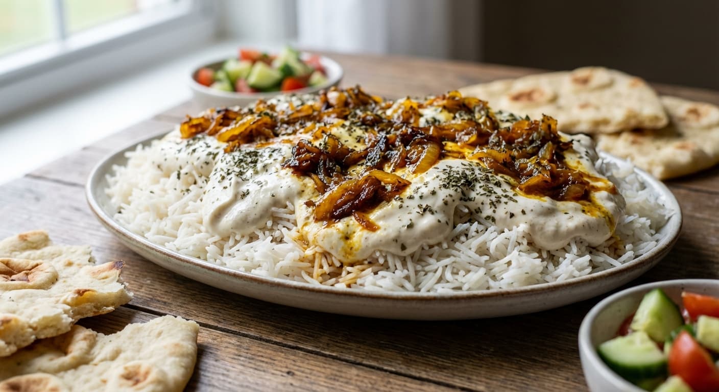 Qroot — Afghan Dried Yogurt Sauce over Rice - authentic afghan recipe