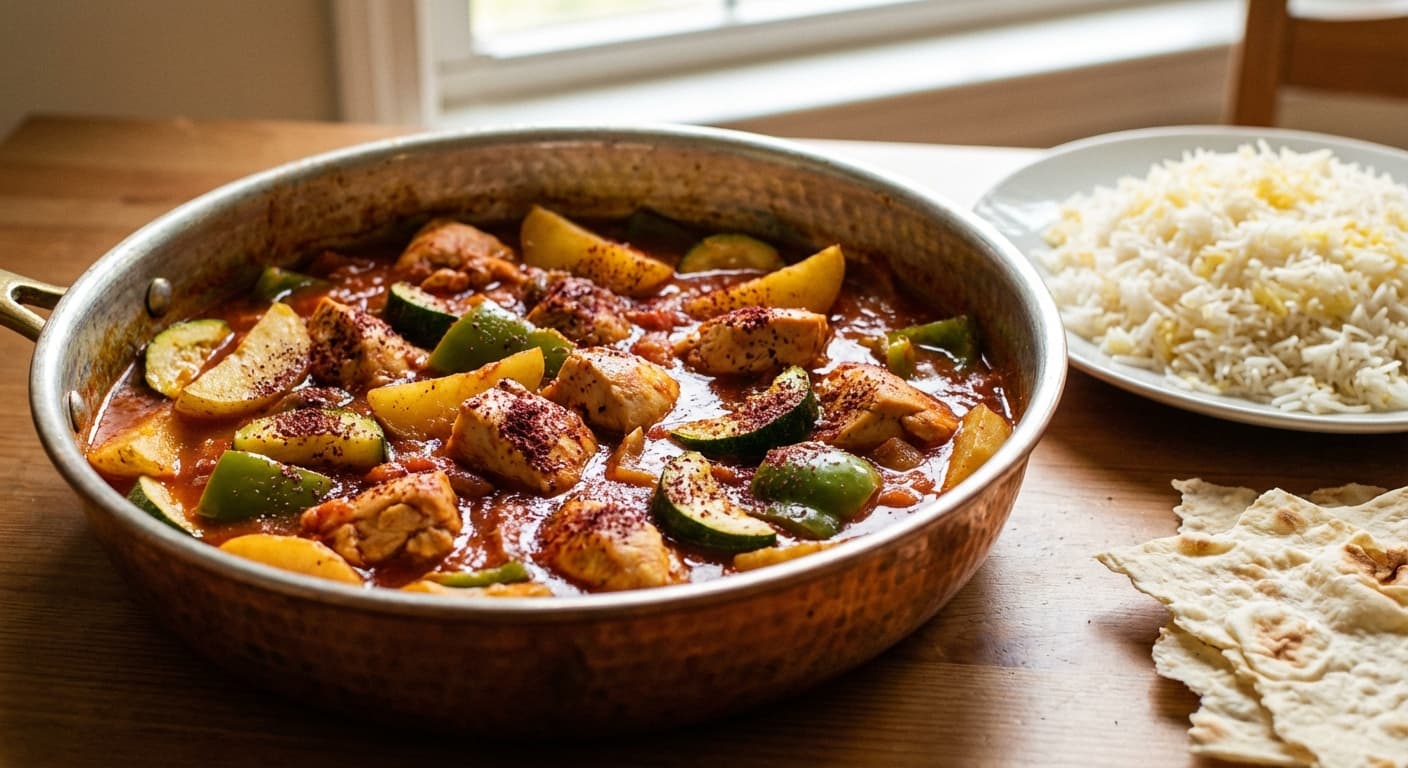 Quick Persian Chicken & Vegetable Medley — One-pot weeknight khorak with sumac - authentic persian recipe