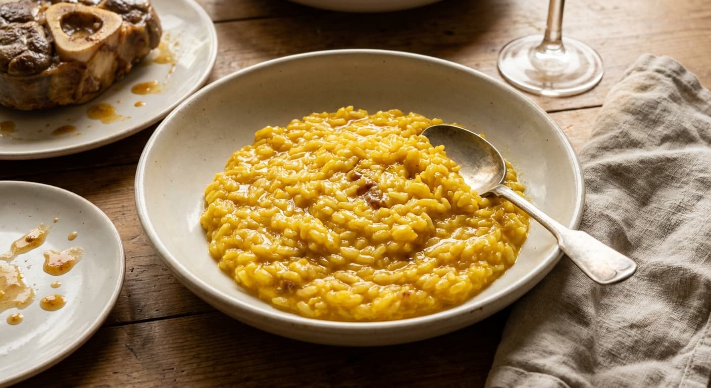 Risotto alla Milanese — Saffron-Rich Milanese Rice - authentic italian recipe