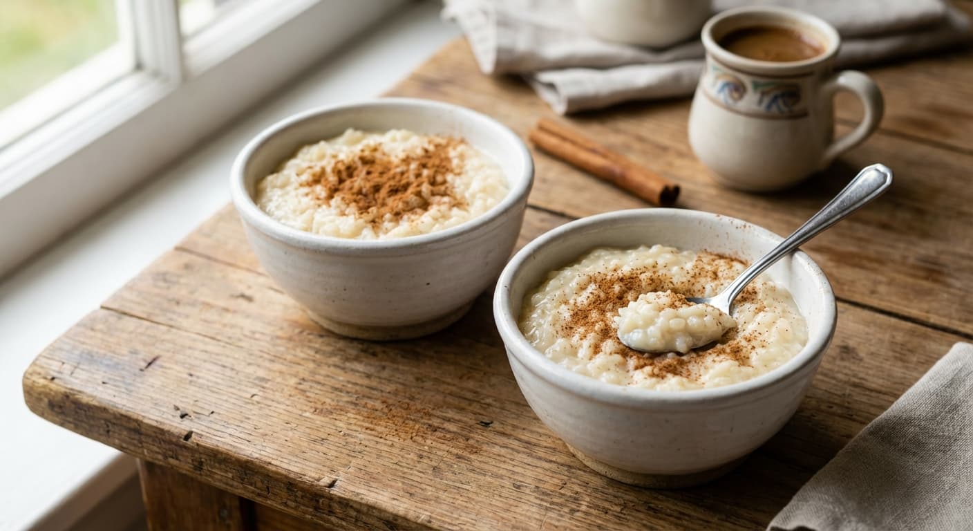 Rizogalo — Greek Creamy Cinnamon Rice Pudding - authentic greek recipe