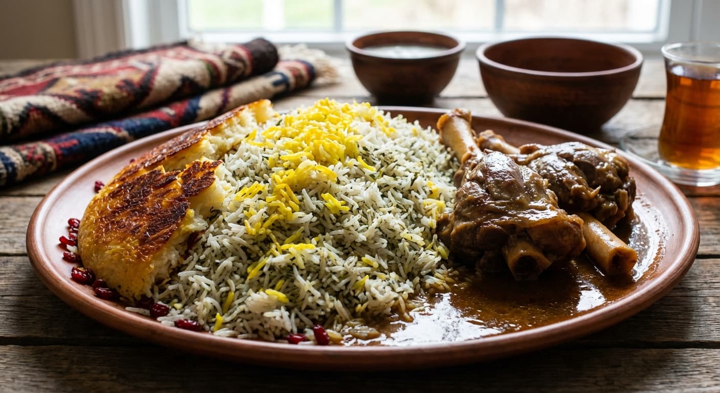 Sabzi Plov — Azerbaijani Herb Rice with Lamb - authentic azerbaijani recipe