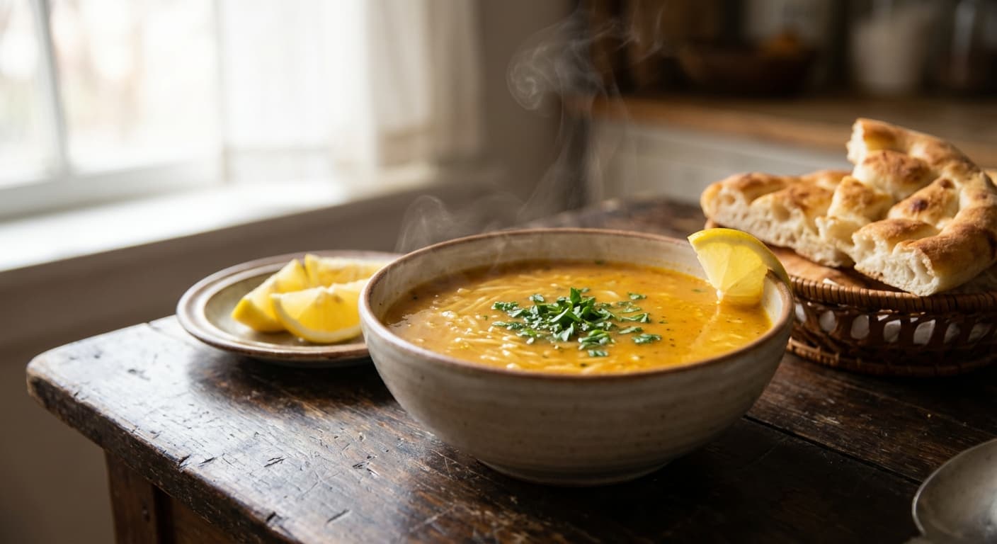 Sehriye Soup — Quick Turkish Vermicelli Soup with Chicken Broth - authentic turkish recipe
