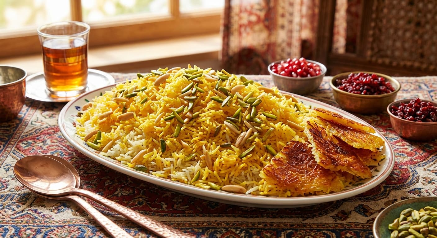 Shekar Polo - Persian Sweet Rice from Shiraz - authentic persian recipe