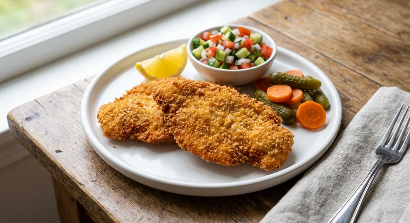 Shenisel Fileh — Persian-Style Golden Chicken Schnitzel - authentic persian recipe