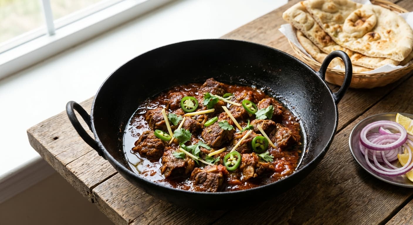 Shinwari Karahi — Afghan Frontier-Style Lamb Karahi - authentic afghan recipe