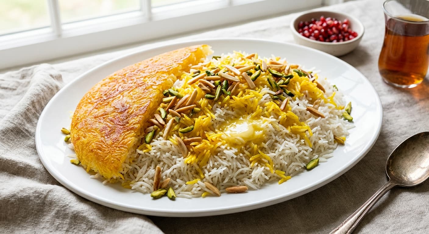 Shir Polo — Persian Milk Pilaf - authentic persian recipe