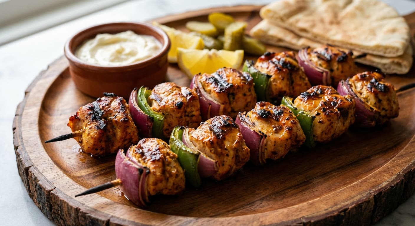 Shish Tawook — Lebanese Garlic-Marinated Chicken Skewers - authentic lebanese recipe