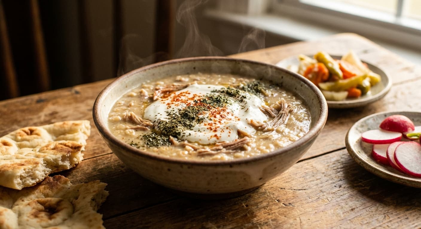 Shola Goshti — Afghan Wheat and Lamb Porridge Comfort Food - authentic afghan recipe