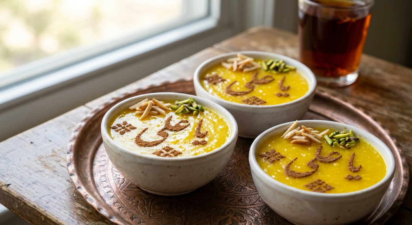 Saffron Rice Pudding - authentic persian recipe