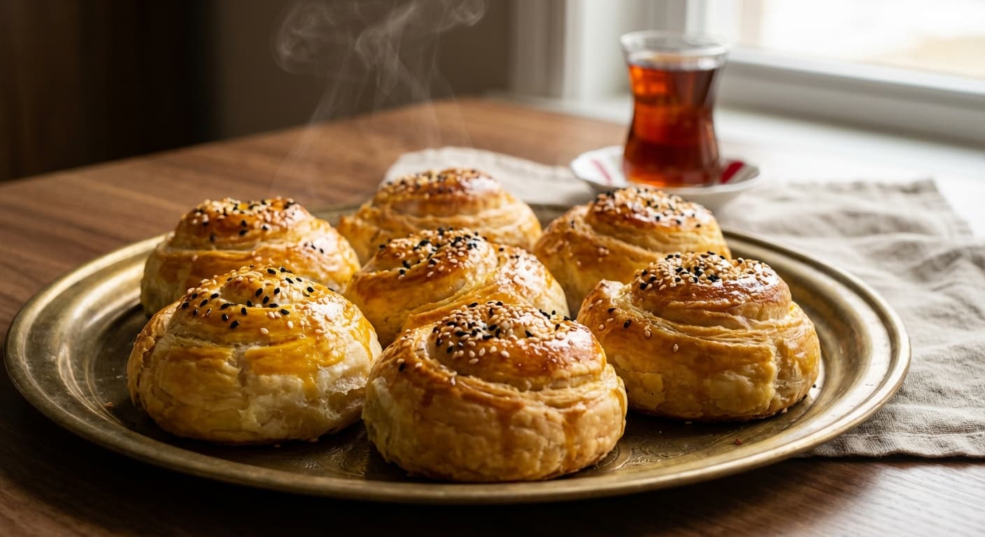 Shorgogal — Azerbaijani Savory Saffron Layered Pastry - authentic azerbaijani recipe
