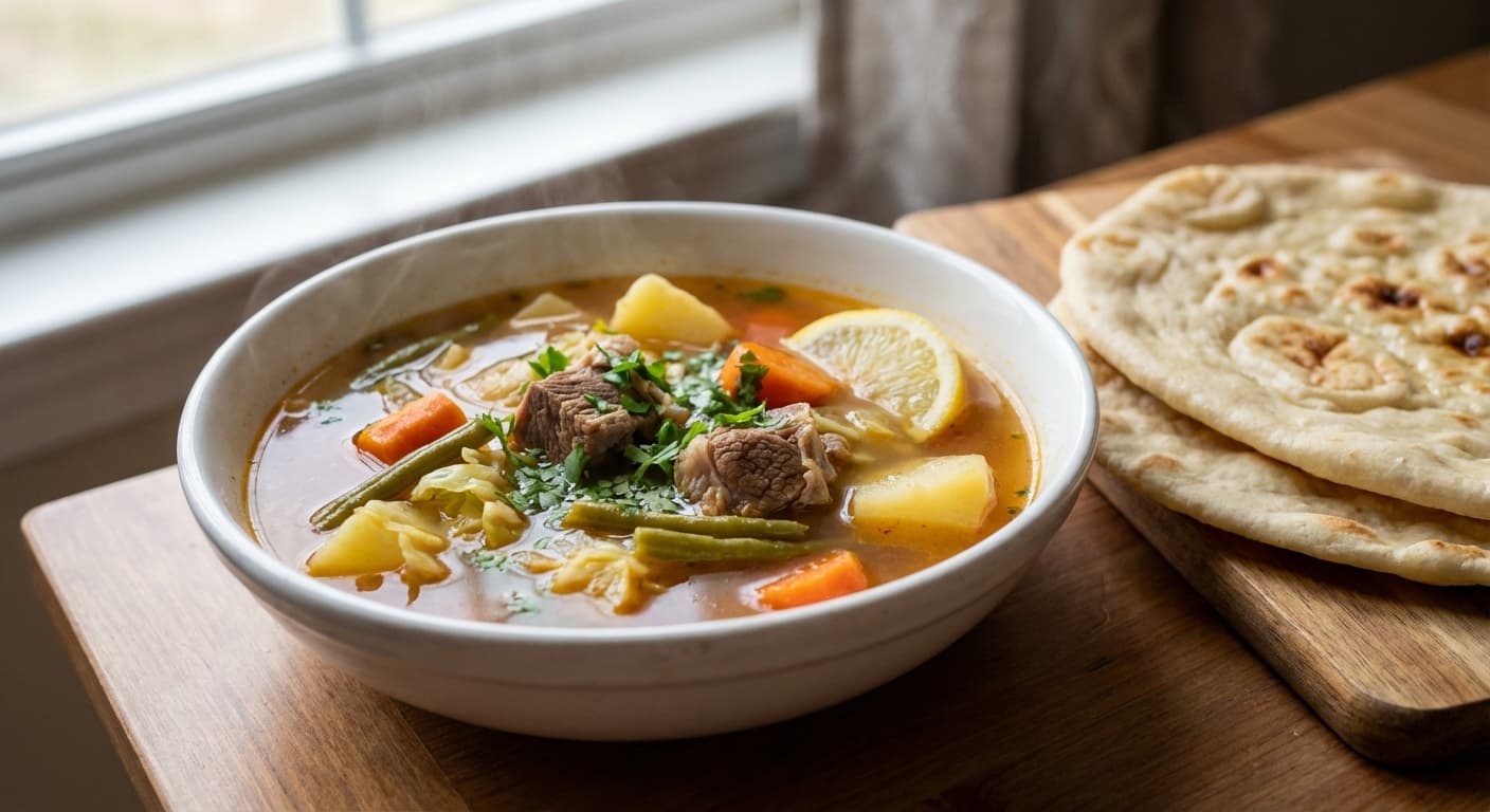 Shorwa-e Gosht — Afghan Lamb and Vegetable Soup - authentic afghan recipe