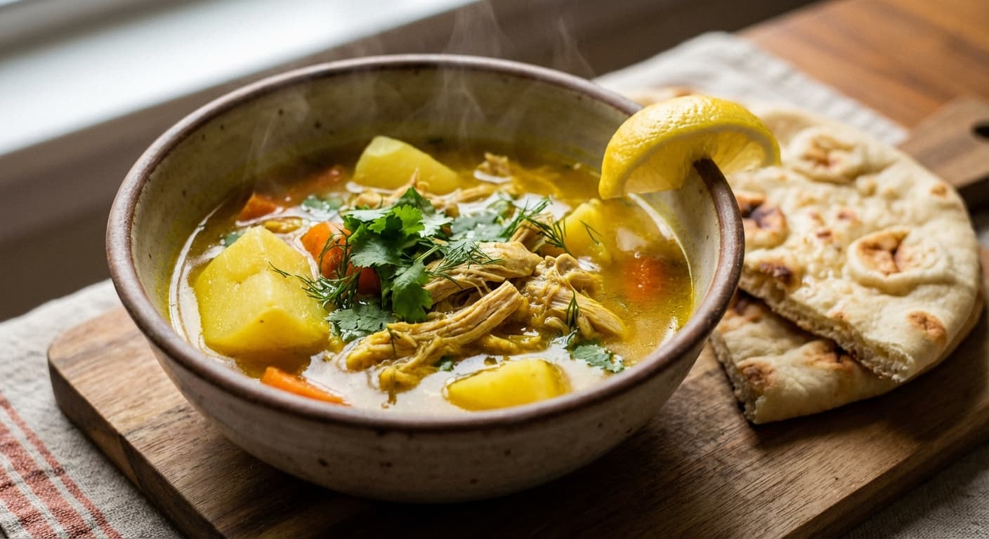Shorwa-e Murgh — Afghan Chicken and Turmeric Soup - authentic afghan recipe