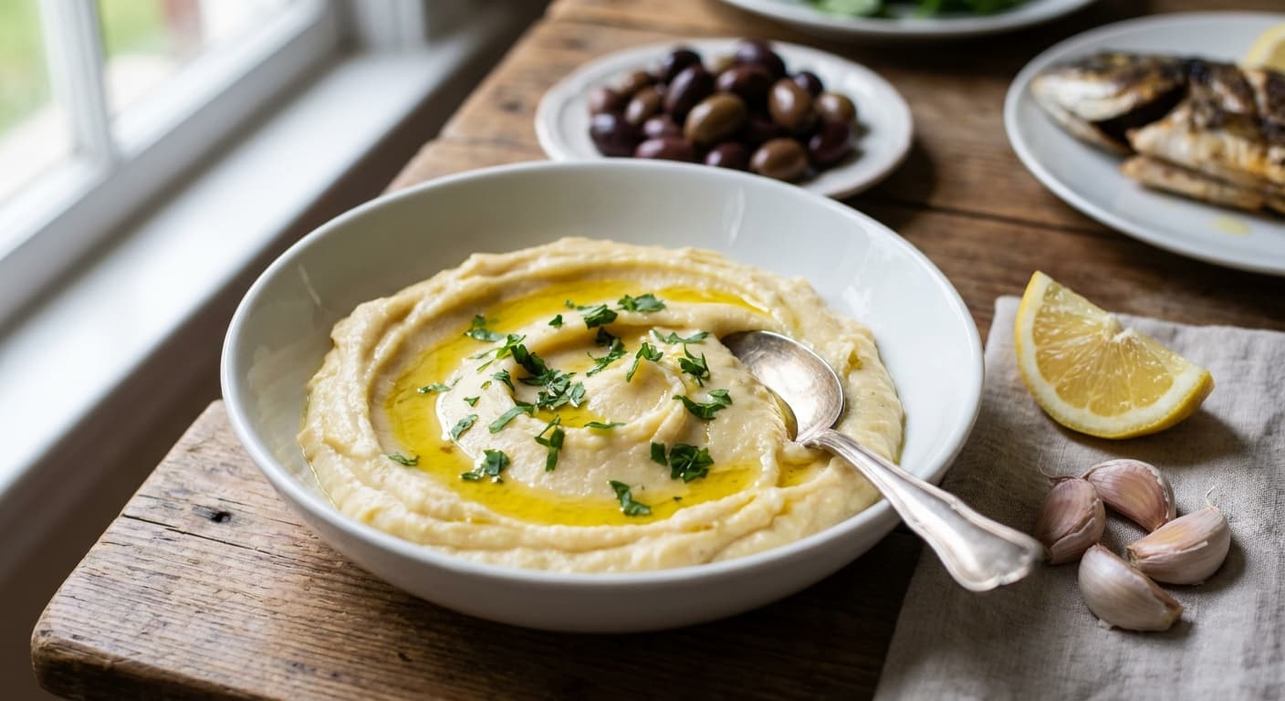 Skordalia — Greek Garlic and Potato Dip - authentic greek recipe