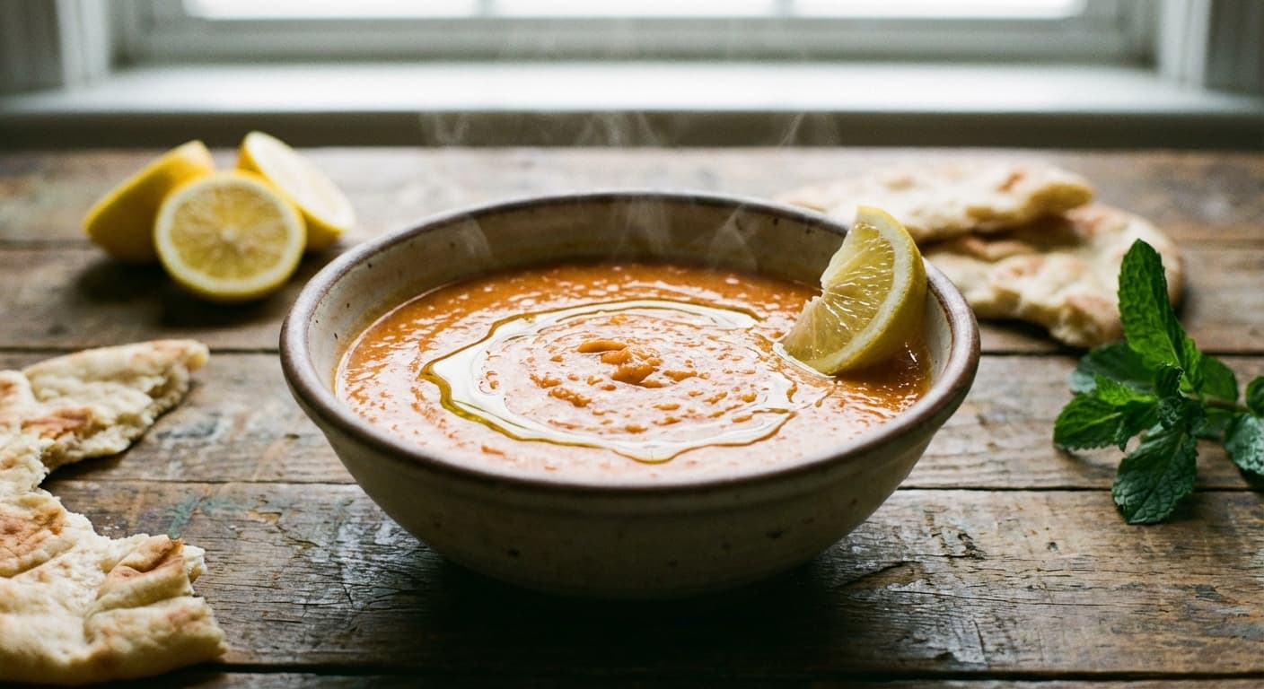 Soup-e Dal Adas — Persian Red Lentil Soup - authentic persian recipe