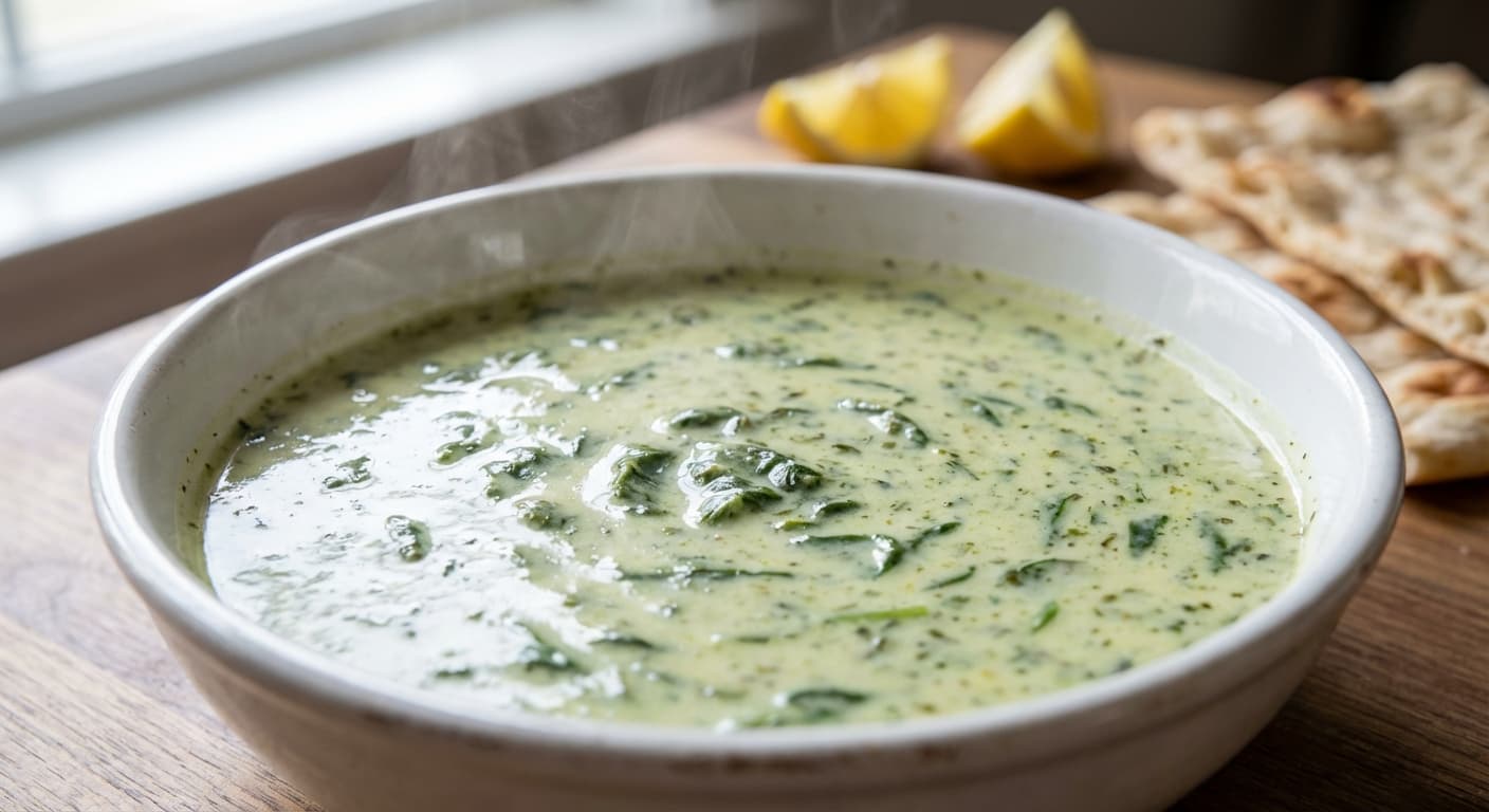 Soup-e Maast va Esfenaj — Persian Yogurt and Spinach Soup - authentic persian recipe