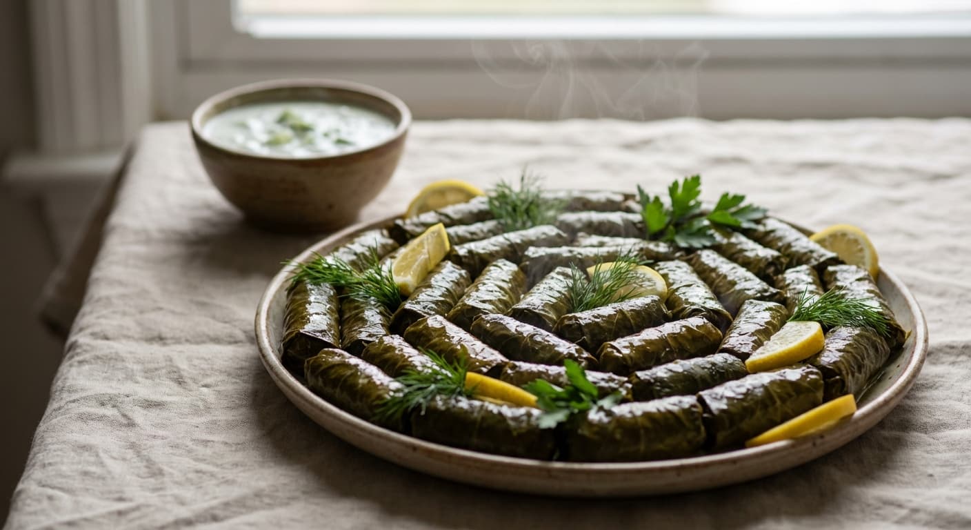 Stuffed Grape Leaves — Herb-Scented Persian Dolmeh - authentic persian recipe