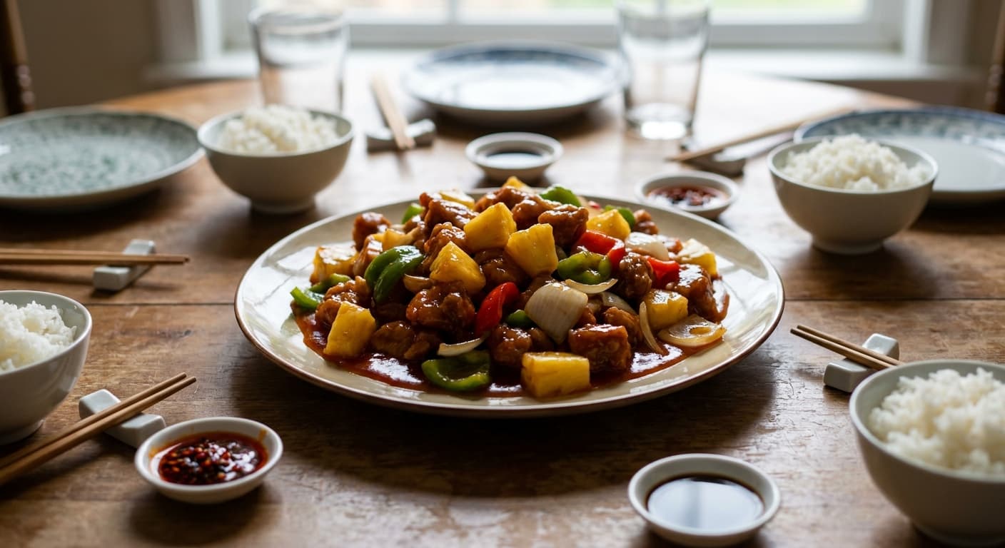 Sweet and Sour Pork — Cantonese Pork with Pineapple and Peppers - authentic chinese recipe