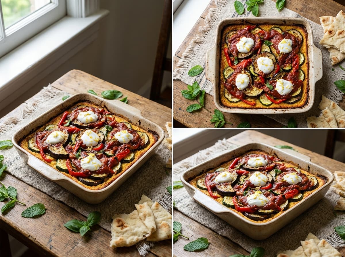 Tahchin-e Sabzijat — Persian-Style Layered Vegetable Bake with Toasted Corn Crust - authentic persian recipe