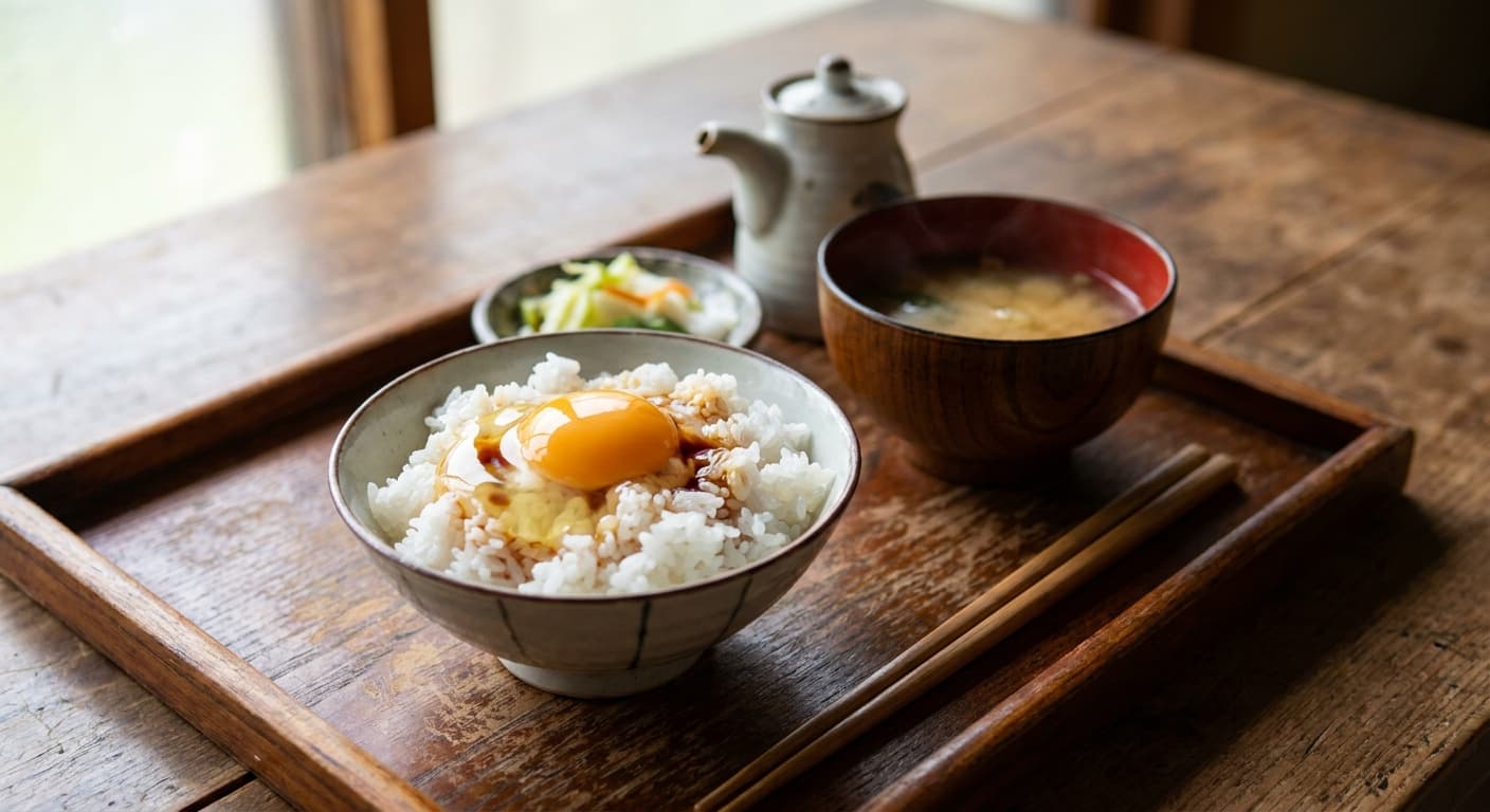 Tamago Kake Gohan — Japanese Raw Egg Rice Breakfast - authentic japanese recipe