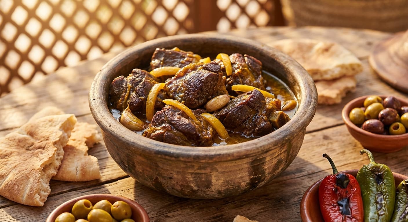 Tangia Marrakchia — Moroccan Slow-Cooked Lamb Shoulder in a Clay Urn - authentic moroccan recipe