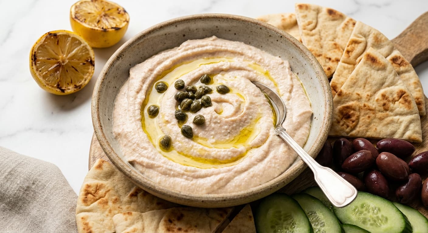 Taramosalata — Greek Creamy Fish Roe Spread with Lemon - authentic greek recipe