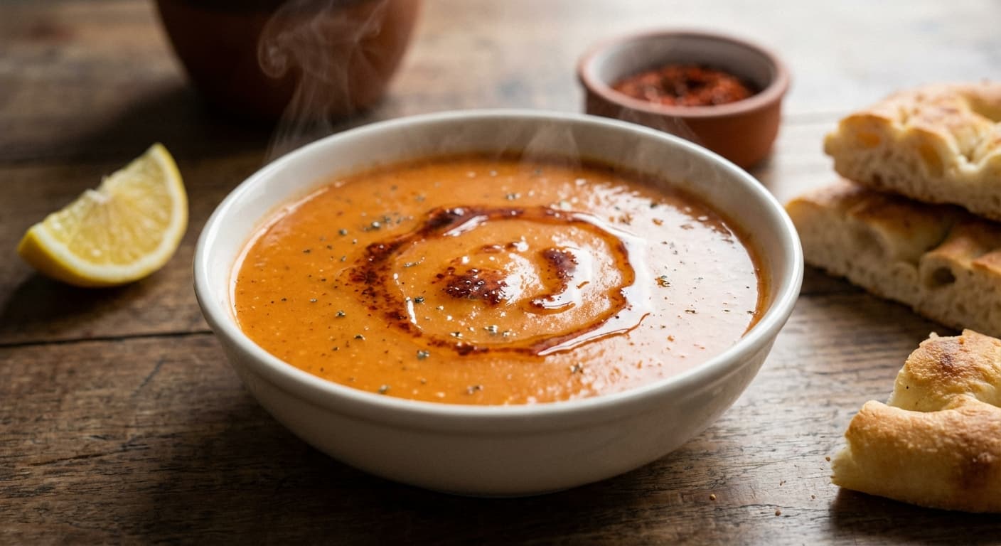 Tarhana Soup — Turkish fermented yogurt-grain soup, tangy and thick - authentic turkish recipe