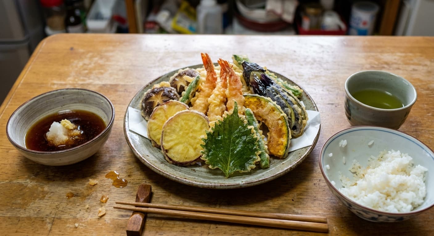 Tempura Moriawase — Assorted Shrimp and Vegetable Tempura - authentic japanese recipe