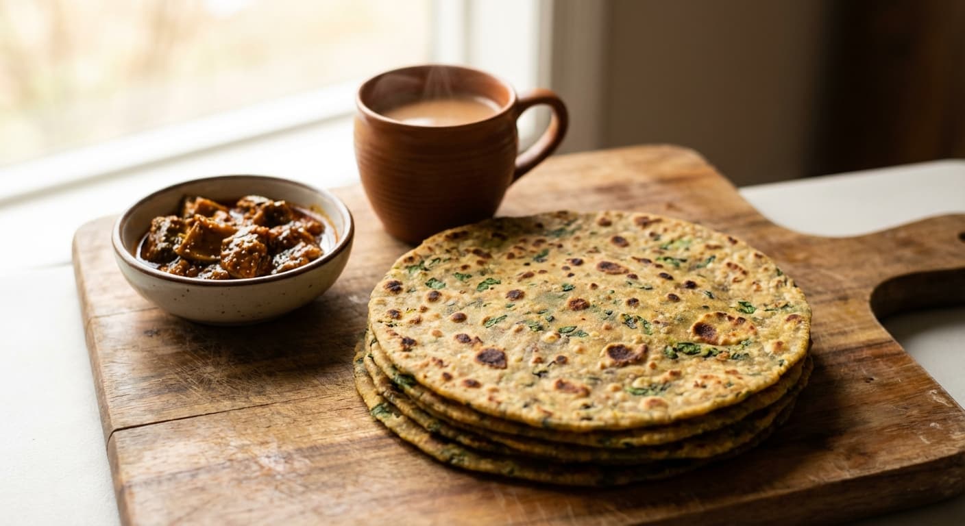 Thepla — Indian Fenugreek-Spiced Flatbread, Soft and Travel-Friendly - authentic indian recipe