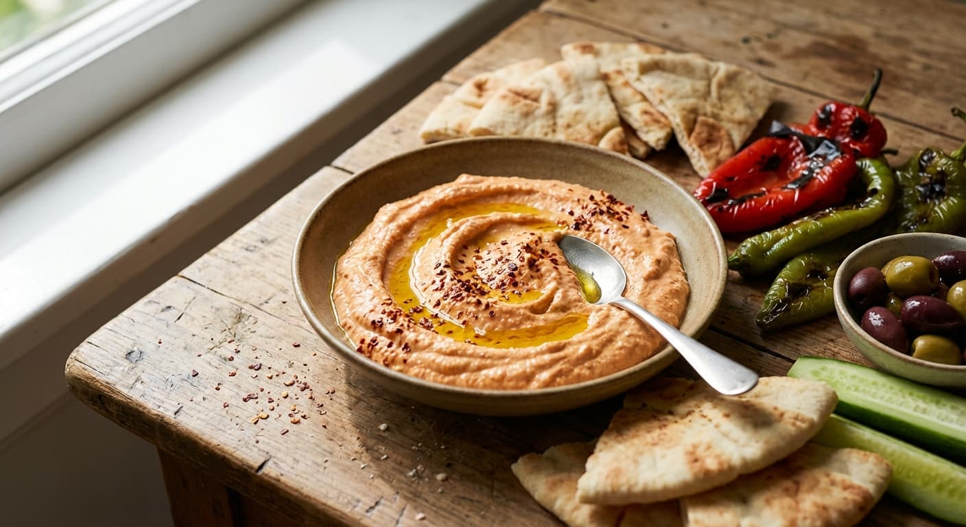 Tirokafteri — Greek Spicy Whipped Feta Dip - authentic greek recipe