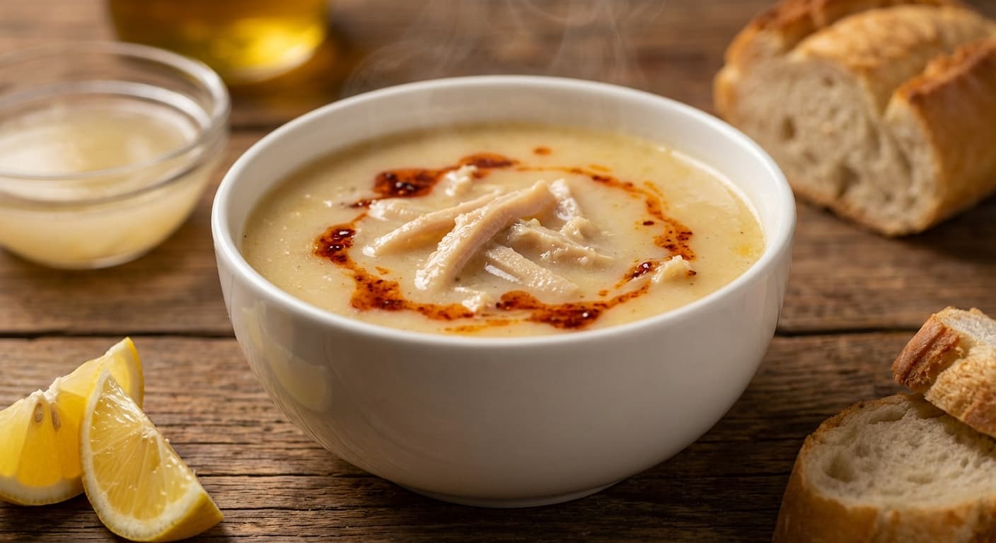Tripe Soup — Turkish offal soup served with garlicky vinegar - authentic turkish recipe