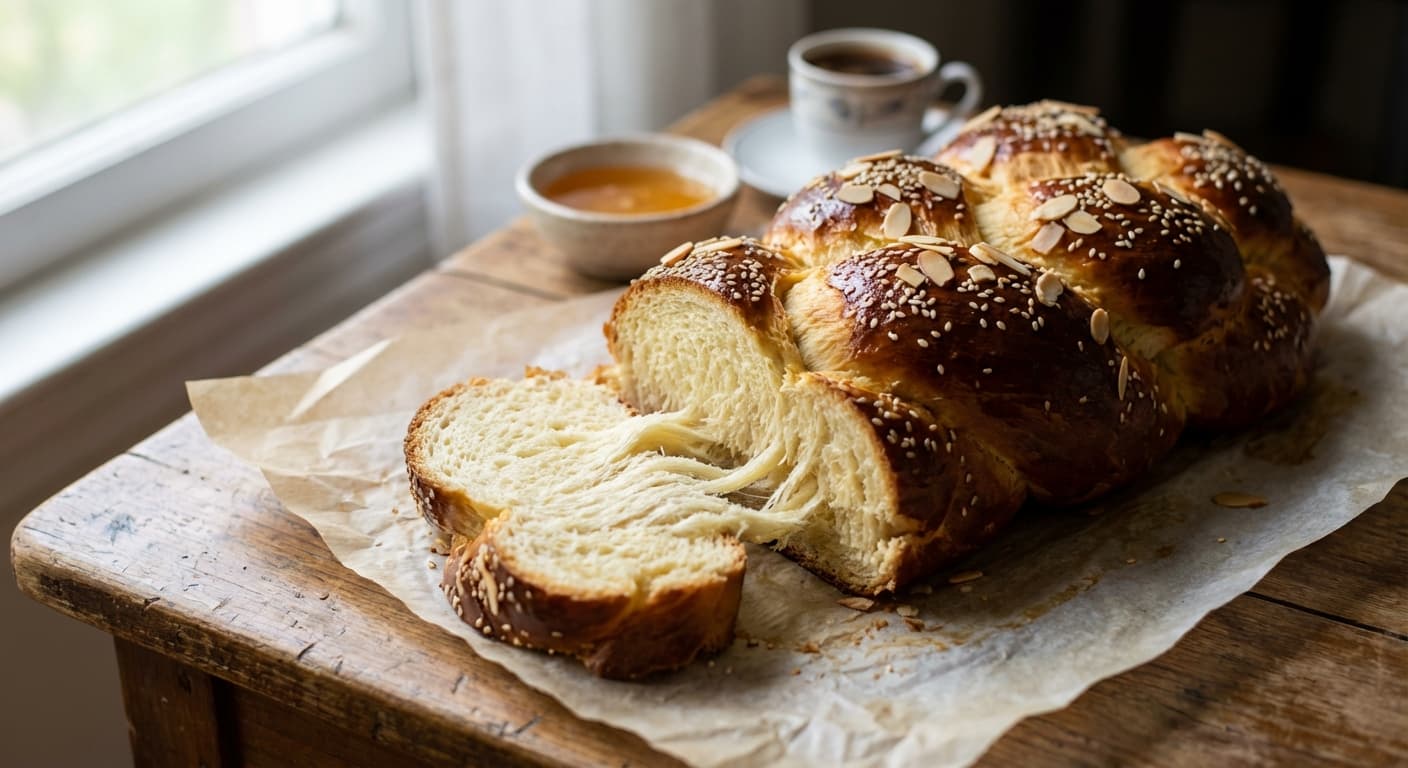 Tsoureki — Greek Sweet Easter Bread with Mahlab - authentic greek recipe