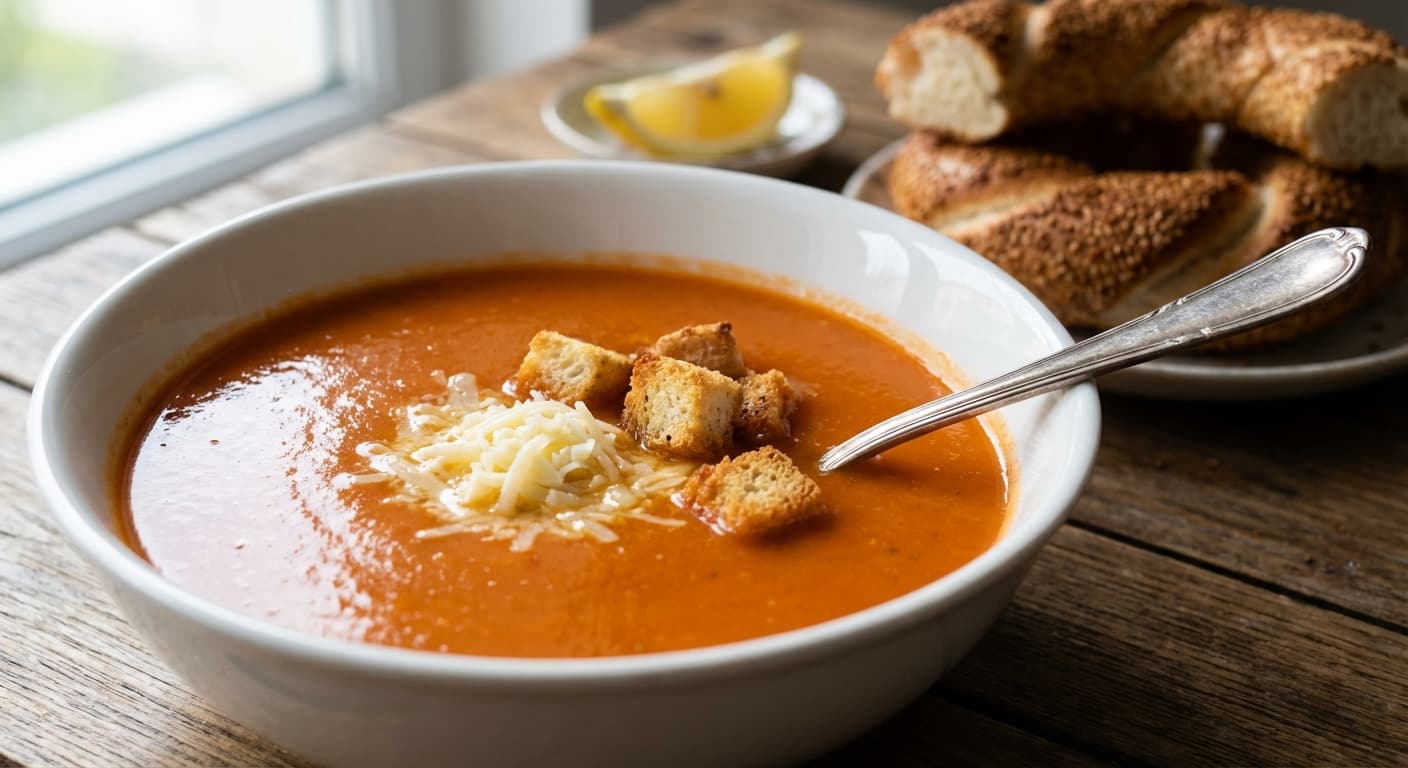 Turkish Tomato Soup — Velvety butter-finished grated tomato soup - authentic turkish recipe