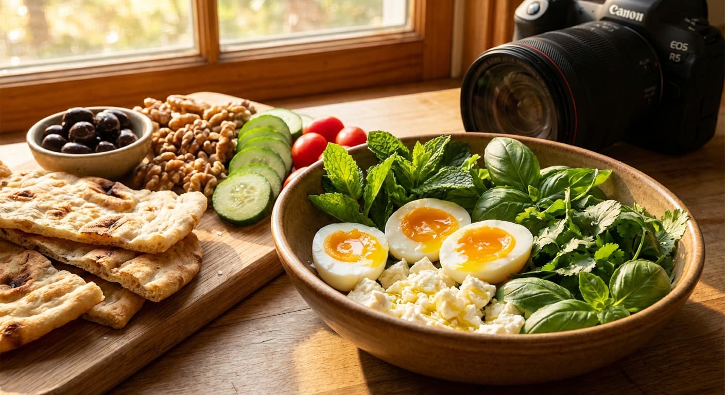 Sabzi Khordan — Persian Herb Mezze with Feta and Eggs - authentic persian recipe