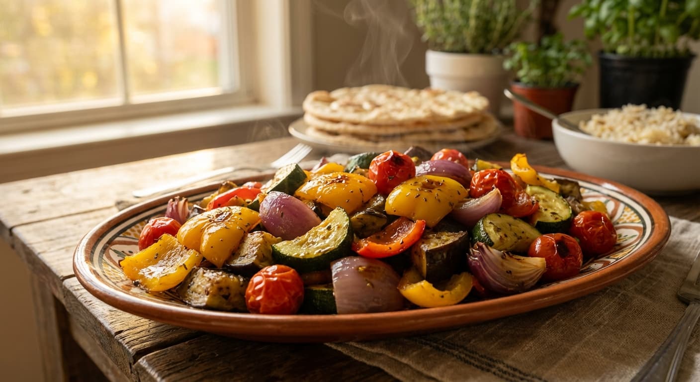Sabzijat Beryan — Persian-Style Mediterranean Roasted Vegetables - authentic persian recipe