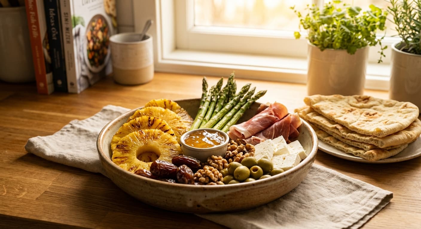 Sini-ye Mezzeh — Persian-Style Charcuterie with Grilled Pineapple - authentic persian recipe